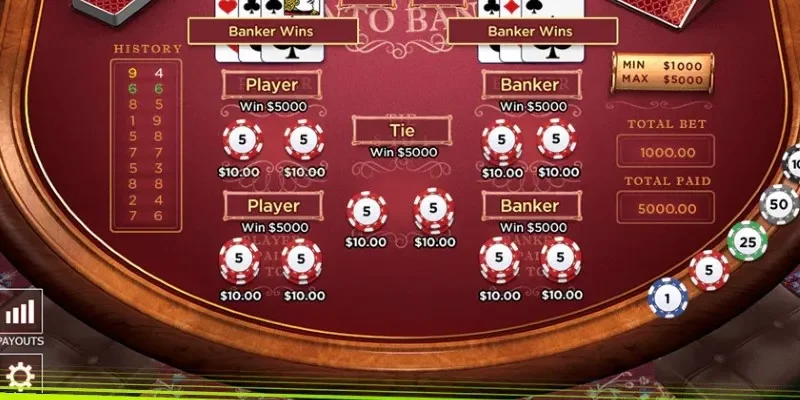 Các dạng cầu Baccarat phổ biến tại Hitclub